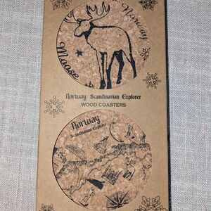 Norway Scandinavian Explorer Wood Coasters